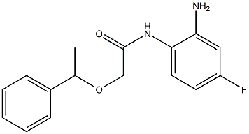 N-(2-amino-4-fluorophenyl)-2-(1-phenylethoxy)acetamide Struktur