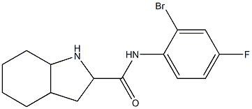 N-(2-bromo-4-fluorophenyl)-octahydro-1H-indole-2-carboxamide Struktur