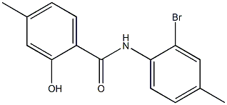 N-(2-bromo-4-methylphenyl)-2-hydroxy-4-methylbenzamide Struktur