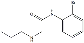 N-(2-bromophenyl)-2-(propylamino)acetamide Struktur