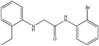 N-(2-bromophenyl)-2-[(2-ethylphenyl)amino]acetamide Struktur