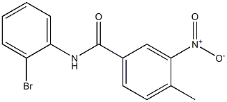 N-(2-bromophenyl)-4-methyl-3-nitrobenzamide Struktur