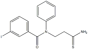 N-(2-carbamothioylethyl)-3-iodo-N-phenylbenzamide Struktur