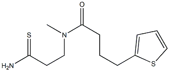 N-(2-carbamothioylethyl)-N-methyl-4-(thiophen-2-yl)butanamide Struktur