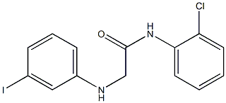 N-(2-chlorophenyl)-2-[(3-iodophenyl)amino]acetamide Struktur