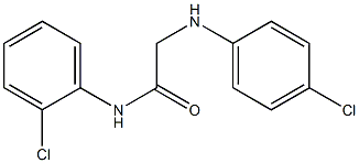 N-(2-chlorophenyl)-2-[(4-chlorophenyl)amino]acetamide Struktur