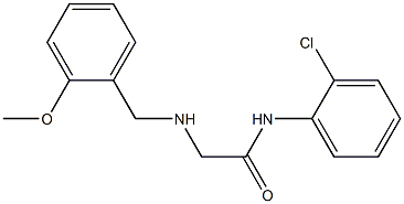 N-(2-chlorophenyl)-2-{[(2-methoxyphenyl)methyl]amino}acetamide Struktur