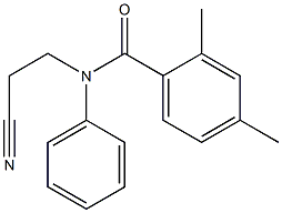 N-(2-cyanoethyl)-2,4-dimethyl-N-phenylbenzamide Struktur