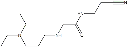 N-(2-cyanoethyl)-2-{[3-(diethylamino)propyl]amino}acetamide Struktur