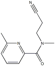 N-(2-cyanoethyl)-N,6-dimethylpyridine-2-carboxamide Struktur