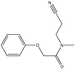 N-(2-cyanoethyl)-N-methyl-2-phenoxyacetamide Struktur