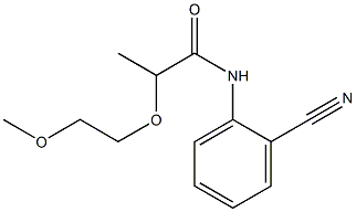 N-(2-cyanophenyl)-2-(2-methoxyethoxy)propanamide Struktur