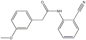 N-(2-cyanophenyl)-2-(3-methoxyphenyl)acetamide Struktur