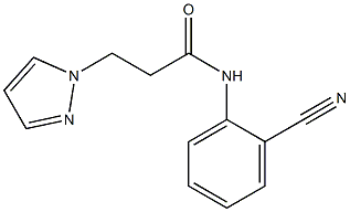 N-(2-cyanophenyl)-3-(1H-pyrazol-1-yl)propanamide Struktur