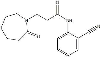 N-(2-cyanophenyl)-3-(2-oxoazepan-1-yl)propanamide Struktur