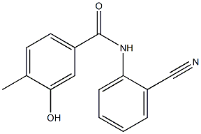 N-(2-cyanophenyl)-3-hydroxy-4-methylbenzamide Struktur