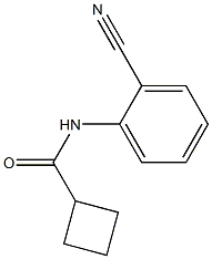 N-(2-cyanophenyl)cyclobutanecarboxamide Struktur