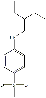 N-(2-ethylbutyl)-4-methanesulfonylaniline Struktur