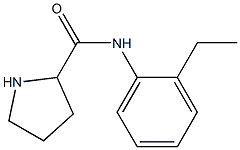 N-(2-ethylphenyl)pyrrolidine-2-carboxamide Struktur