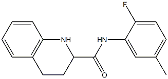 N-(2-fluoro-5-methylphenyl)-1,2,3,4-tetrahydroquinoline-2-carboxamide Struktur