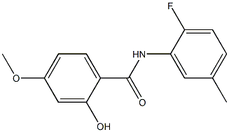 N-(2-fluoro-5-methylphenyl)-2-hydroxy-4-methoxybenzamide Struktur