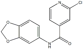 N-(2H-1,3-benzodioxol-5-yl)-2-chloropyridine-4-carboxamide Struktur