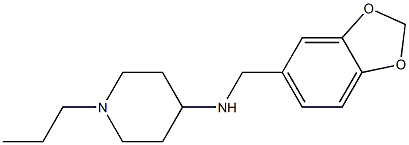 N-(2H-1,3-benzodioxol-5-ylmethyl)-1-propylpiperidin-4-amine Struktur