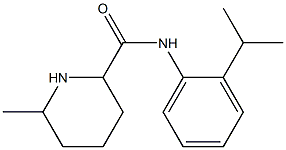 N-(2-isopropylphenyl)-6-methylpiperidine-2-carboxamide Struktur