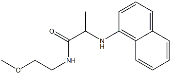 N-(2-methoxyethyl)-2-(naphthalen-1-ylamino)propanamide Struktur