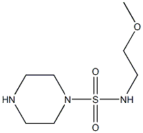 N-(2-methoxyethyl)piperazine-1-sulfonamide Struktur