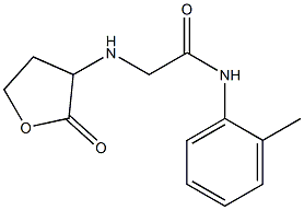 N-(2-methylphenyl)-2-[(2-oxooxolan-3-yl)amino]acetamide Struktur