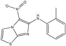 N-(2-methylphenyl)-5-nitroimidazo[2,1-b][1,3]thiazol-6-amine Struktur