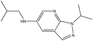 N-(2-methylpropyl)-1-(propan-2-yl)-1H-pyrazolo[3,4-b]pyridin-5-amine Struktur