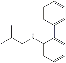 N-(2-methylpropyl)-2-phenylaniline Struktur