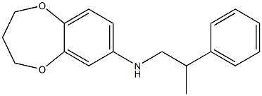 N-(2-phenylpropyl)-3,4-dihydro-2H-1,5-benzodioxepin-7-amine Struktur