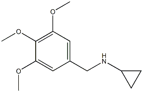 N-(3,4,5-trimethoxybenzyl)cyclopropanamine Struktur