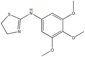 N-(3,4,5-trimethoxyphenyl)-4,5-dihydro-1,3-thiazol-2-amine Struktur