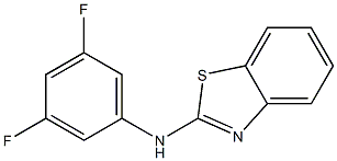 N-(3,5-difluorophenyl)-1,3-benzothiazol-2-amine Struktur