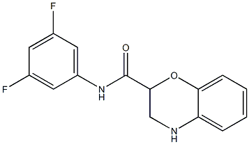 N-(3,5-difluorophenyl)-3,4-dihydro-2H-1,4-benzoxazine-2-carboxamide Struktur