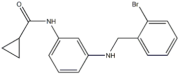 N-(3-{[(2-bromophenyl)methyl]amino}phenyl)cyclopropanecarboxamide Struktur