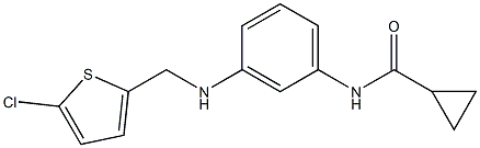 N-(3-{[(5-chlorothiophen-2-yl)methyl]amino}phenyl)cyclopropanecarboxamide Struktur