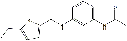 N-(3-{[(5-ethylthiophen-2-yl)methyl]amino}phenyl)acetamide Struktur