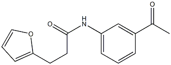 N-(3-acetylphenyl)-3-(furan-2-yl)propanamide Struktur