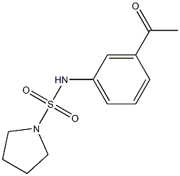 N-(3-acetylphenyl)pyrrolidine-1-sulfonamide Struktur