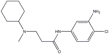 N-(3-amino-4-chlorophenyl)-3-[cyclohexyl(methyl)amino]propanamide Struktur