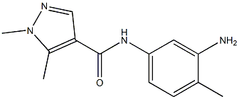 N-(3-amino-4-methylphenyl)-1,5-dimethyl-1H-pyrazole-4-carboxamide Struktur