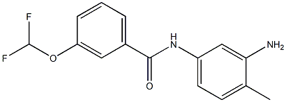 N-(3-amino-4-methylphenyl)-3-(difluoromethoxy)benzamide Struktur