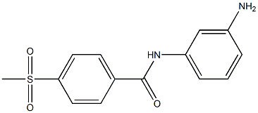 N-(3-aminophenyl)-4-(methylsulfonyl)benzamide Struktur