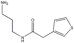 N-(3-aminopropyl)-2-(thiophen-3-yl)acetamide Struktur