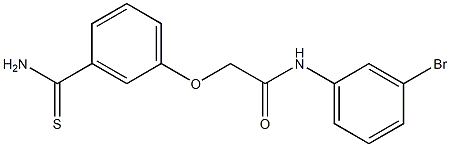 N-(3-bromophenyl)-2-(3-carbamothioylphenoxy)acetamide Struktur